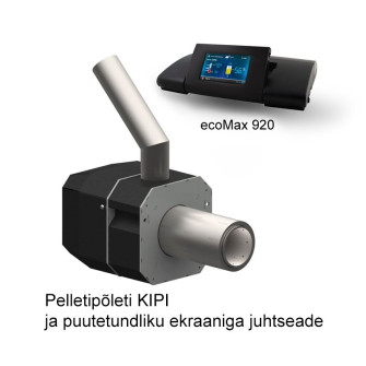 Pelletipõleti KIPI 6-26 kW ja puutetundliku ekraaniga juhtseade EcoMAX 920