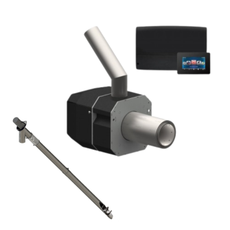 Põletikomplekt juhtseadmega EcoMAX 920 NTC 5-20kW puutetundliku ekraaniga + pelleti tigu 2m kuni 50kW kahest osast KIPI