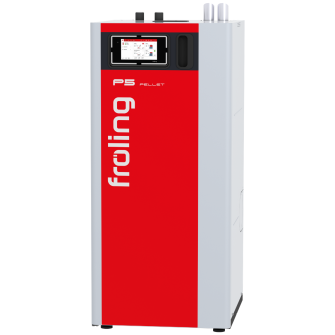 Pellettikattila P5 Pellet 15 kW alipainetäytyksellä / automaattisella tuhkanerottelulla Fröling