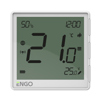 ZigBee Smart Thermostat, Li-Ion battery, white