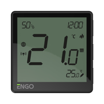 ZigBee Smart Thermostat, Li-Ion battery, black
